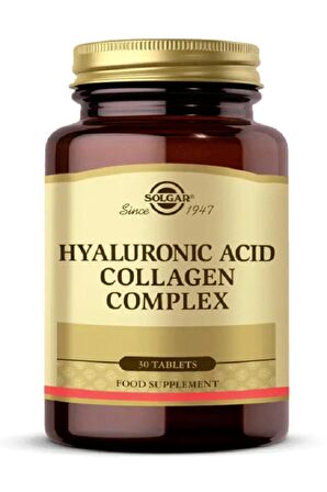 Hyaluronic Acid Collagen Complex 30 Tablet X 3 Adet