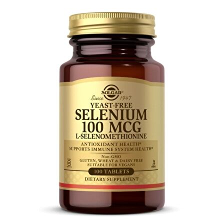 Solgar Selenium 100 Mcg 100 Tablet