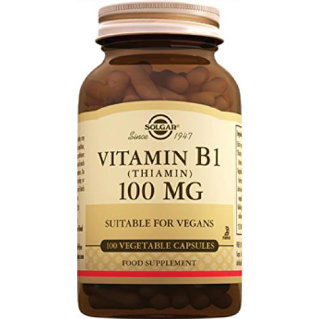 Solgar Vitamin B1 (Thiamin) 100 Mg 100 Kapsül