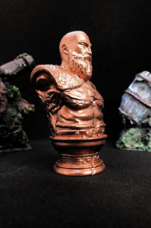 God Of War Kratos Büst 10cm - Bakır