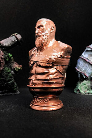 God Of War Kratos Büst 10cm - Bakır