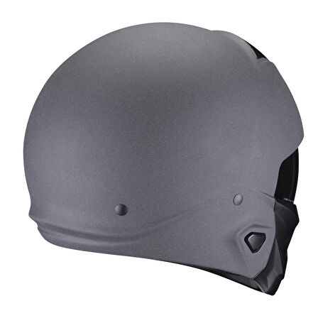 Scorpion EXO COMBAT 2 Graphite Modüler Motosiklet Kaskı Koyu Gri