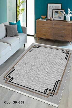 Pamuk Dokuma Taban Kaymaz Yıkanabilir Klasik Desenli  Salon Halısı Mutfak Halısı Koridor Halısı