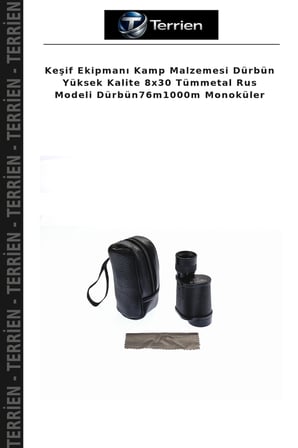 Keşif Ekipmanı Kamp Malzemesi Dürbün Yüksek Kalite 8x30 Tümmetal Rus Modeli Dürbün76m1000m Monoküler