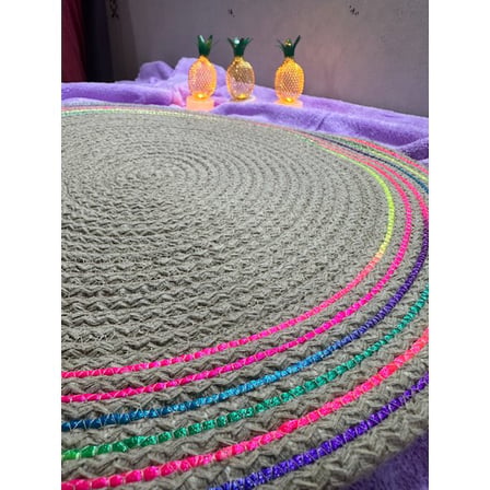 Premium Günlük Kullanım Masa Örtüsü Dekoratif Obje Jüt Örme Supla 39cm
