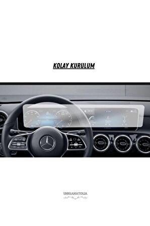 Mercedes A200 2021-2023  Navigasyon Bilgi Ekranı Ve Dijital Gösterge Nano Ekran Koruyucu