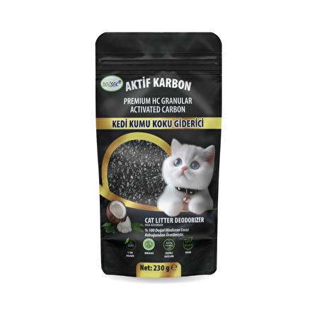 DOĞSEK Kedi Kumu Koku Giderici Premium HC Granular Activated Carbon 230 gr