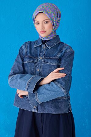 Saf İpek Eşarp 4102D (Twill İpek)