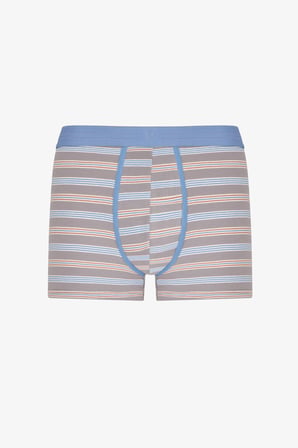 Erkek Grid Çizgili 3'lü Boxer