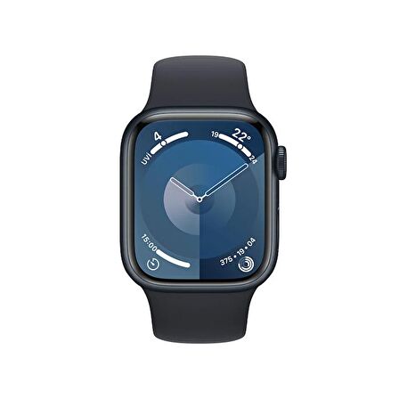 Apple Watch Series 9 GPS 41mm Gece Yarısı Alüminyum Kasa ve Gece Yarısı Spor Kordon - M/L - MR8X3TU/A