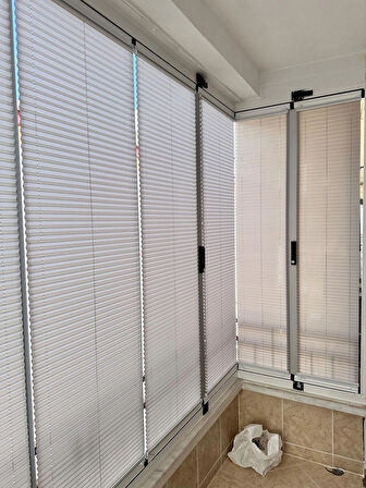 Cam Balkon Ofis Ev Balkon Camı Için Çok Şık Plise Perde