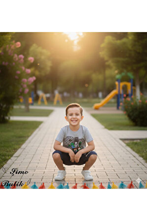 Erkek Çocuk Şortlu Takım, Minecraft