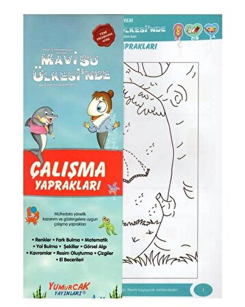 Mavi Su Ülkesinde Çalışma Yaprakları Yumurcak Yayınları