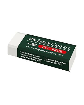 Faber Castel Küçük Silgi Beyaz PVC Free 3 lü 188538