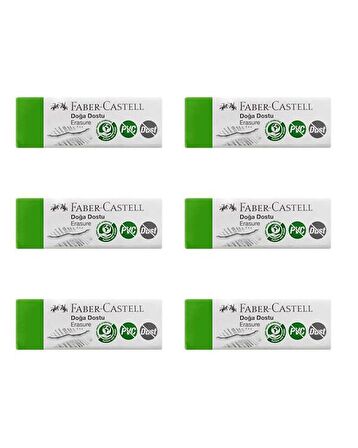 Faber Castell Doğa Dostu Büyük Silgi Dust Free PVC Free 6 lı 187254
