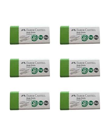 Faber Castell Doğa Dostu Küçük Silgi Dust Free PVC Free 6 lı 187354