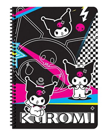 Keskin Color Kuromi A4 80 Yaprak Karton Kapak Defter 2 li Set 3