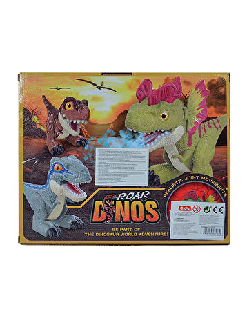 Ctoy Roar Dinos Dilophosaurus Yeşil QX026