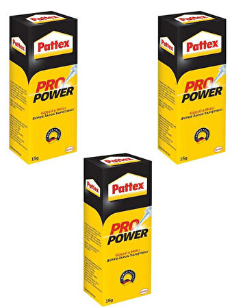 Pattex Pro Power Japon Yapıştırıcı 15gr 3 Adet