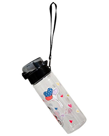 Xoxo Pipetli Siyah Plastik Matara 500 Ml K7592