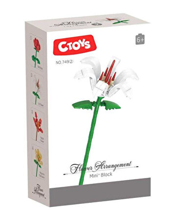 Ctoys Flower Arrangement Mini Blok Lily Flower