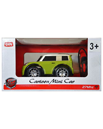 Ctoys Cartoon Mini Car 27 Mhz Full Fonksiyon Uzaktan Kumandalı Yeşil Araba QX3688 93