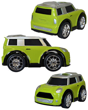 Ctoys Cartoon Mini Car 27 Mhz Full Fonksiyon Uzaktan Kumandalı Yeşil Araba QX3688 93