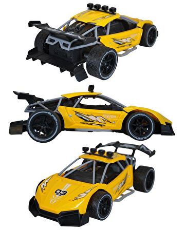 Ctoys Super Speed Racing Kumandalı Yarış Arabası Sarı 797 36