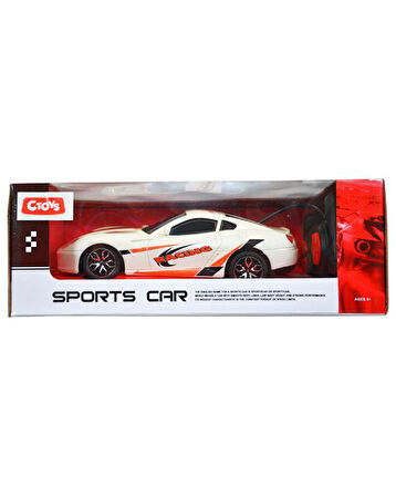 Ctoys Sports Car 27 Mhz Full Fonksiyon Uzaktan Kumandalı Chevrolet Corvette Beyaz CE 04