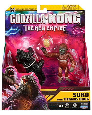 Godzilla X Kong Aksiyon Figürü 10 cm Suko With Titanus Doug 35200