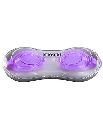 Bermuda Yüzücü Gözlükleri Esnek Burun Mor XH3000