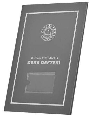 Gülpaş 8 Ders Yoklamalı Ders Defteri Gri Plastik Kapak 388