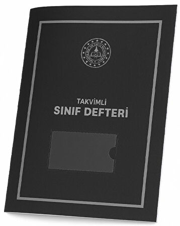 Gülpaş Takvimli Sınıf Defteri Siyah Plastik Kapak (İlkokul) 390