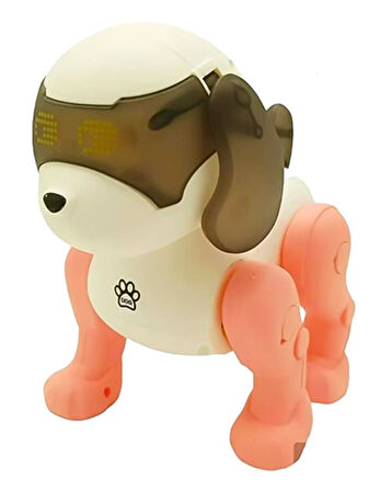 Ctoy Işıklı Sesli Dans Eden Robot Köpek Pembe 1112