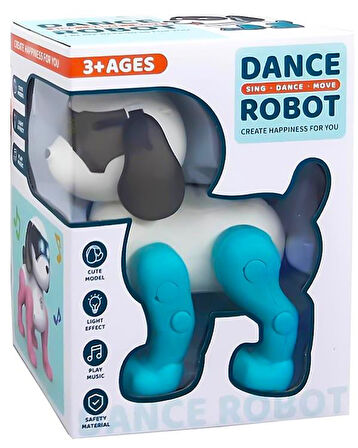 Ctoy Işıklı Sesli Dans Eden Robot Köpek Mavi 1112