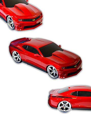 Ctoys 1:14 Ölçekli Chevrolet Copo Camaro Işıklı Uzaktan Kumandalı Araba Kırmızı 1402B