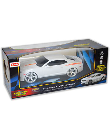 Ctoys 1:14 Ölçekli Chevrolet Copo Camaro Işıklı Uzaktan Kumandalı Araba Beyaz 1402B