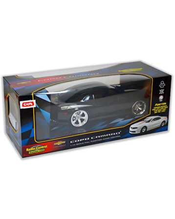 Ctoys 1:14 Ölçekli Chevrolet Copo Camaro Işıklı Uzaktan Kumandalı Araba Siyah 1402B