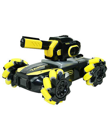 Vardem Uzaktan Kumandalı Full Fonksiyon 2.4GHz Şarjlı Su Atan Tornado Tank Sarı 666806