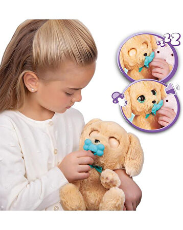 Baby Paws Sesli Yavru Köpek Pelüş Labrador Yeşil Çanta