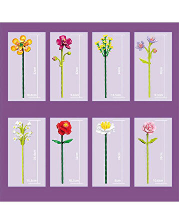 Zuanma Çiçek Buketi Yapım Seti No:1 109