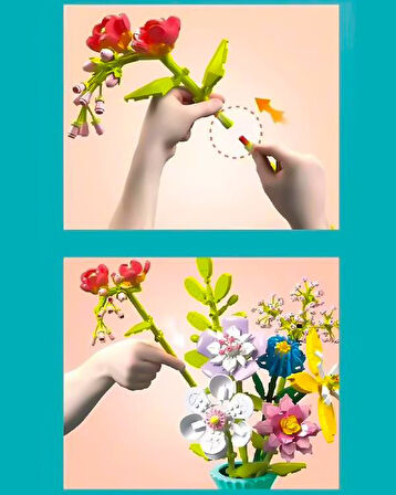 Zuanma Çiçek Buketi Yapım Seti No3 109