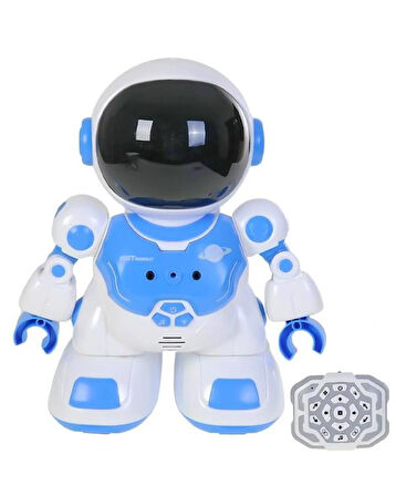 Pasifik Toys Uzaktan Kumandalı Akıllı Astronot Robot Işıklı Sesli Mavi DB05