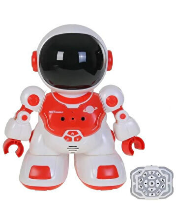 Pasifik Toys Uzaktan Kumandalı Akıllı Astronot Robot Işıklı Sesli Kırmızı DB05