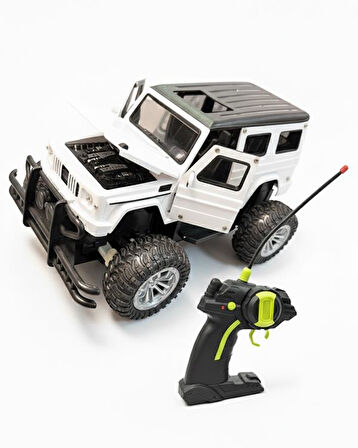 Şimşek Toys Uzaktan Kumandalı 1:20 Şarjlı Metal Off Road Işıklı Arazi Aracı Beyaz 682