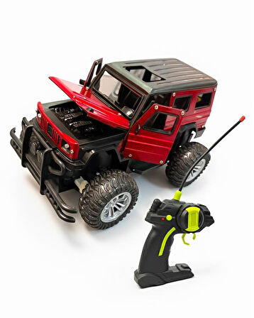 Şimşek Toys Uzaktan Kumandalı 1:20 Şarjlı Metal Off Road Işıklı Arazi Aracı Kırmızı 682