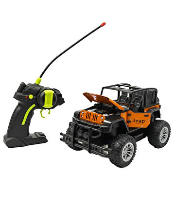 Şimşek Toys Uzaktan Kumandalı 1:20 Şarjlı Metal Off Road Işıklı Safari Aracı Turuncu 690