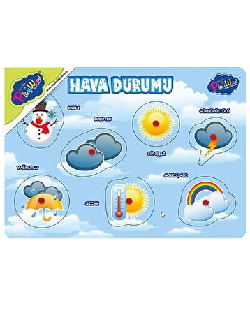 Playwood Ahşap Tutmalı Puzzle Hava Durumu ONY285 