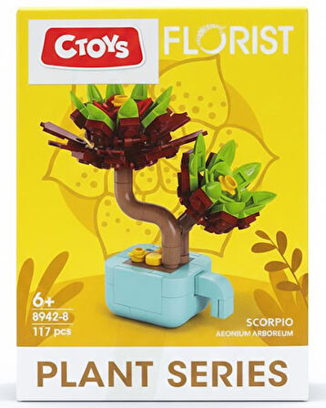 Ctoys Florist Burçlar Saksılı Bitki Yapım Seti Scorpio 8942 8