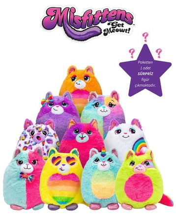 Misfittens Rainbow Sürpriz Pelüş Seri 4 Pembe Kapak